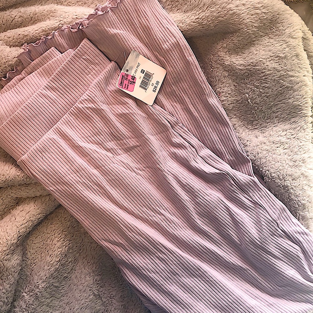 Never worn purple flared leggings